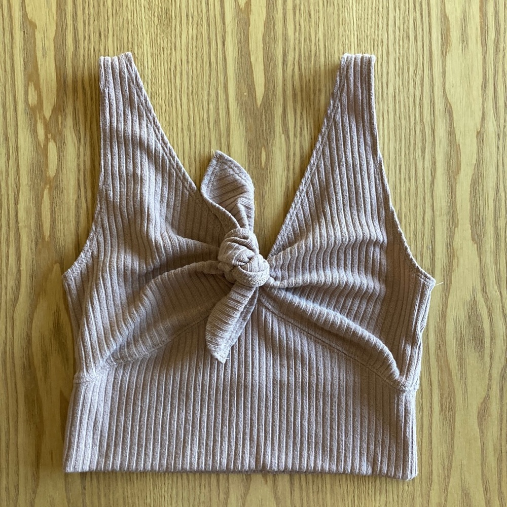 Abercrombie and Fitch Crop Tank with Knot Detail - Size XS